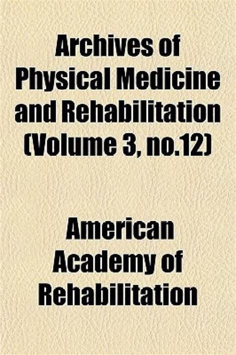 archives physical medicine and rehabilitation